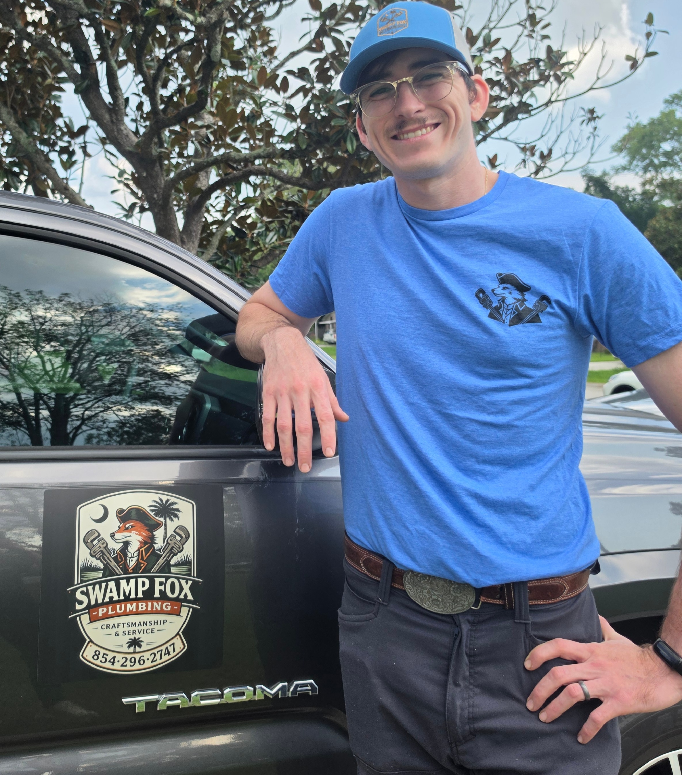 Portrait of the founder of Swamp Fox Plumbing